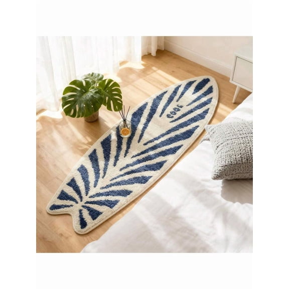 1pc Surfboard Shaped Rug, Y2K Decor Soft Non-Slip Carpet Mat For Living Room, Bedroom, Doorway(40*130)