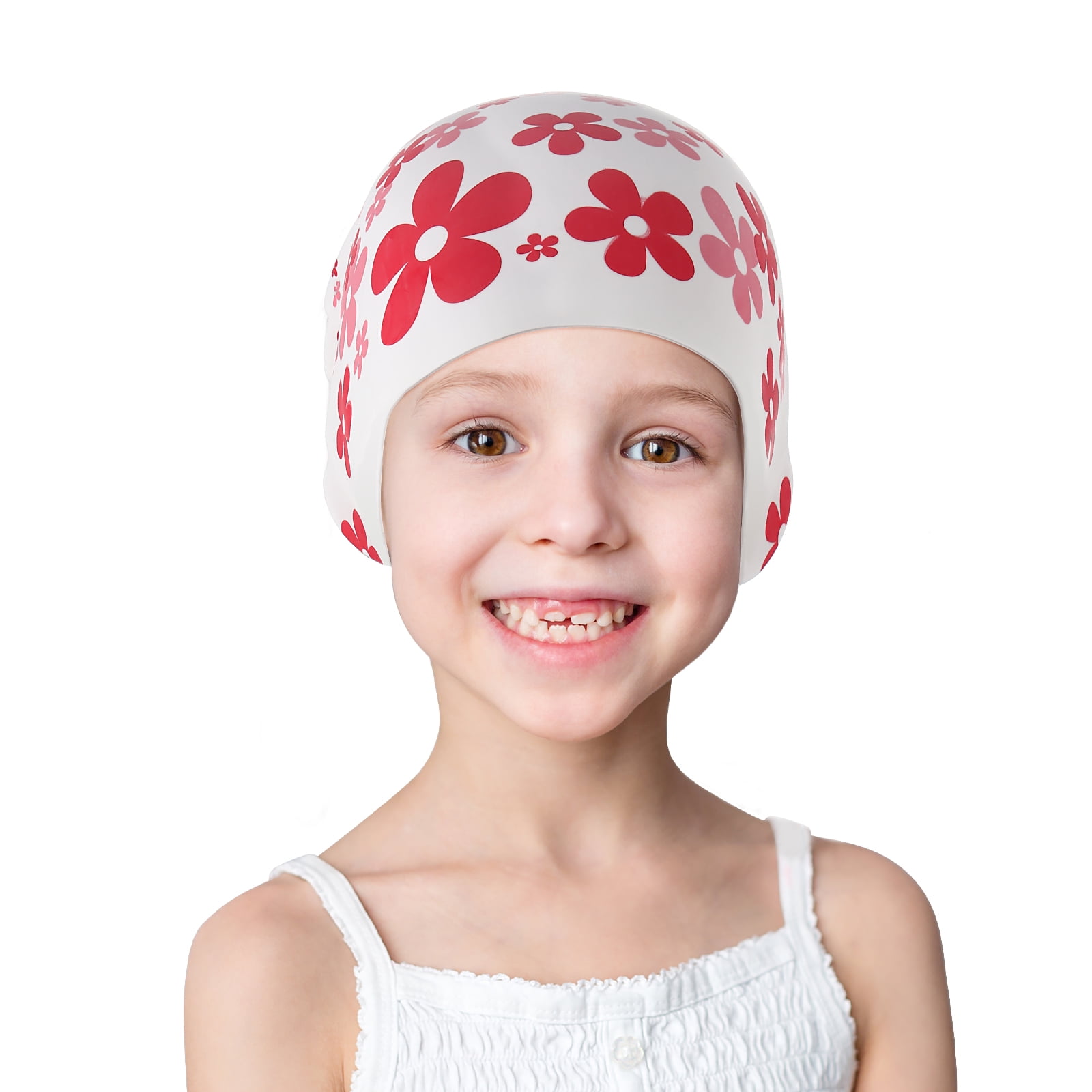 1pc Swim Silicone Caps Ear Protection Swim Hat Kid Swim Caps Waterproof