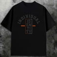 thumbnail image 1 of 1pc T-Shirt for Men Graphic Comfort Colors Casual Short Sleeve Round Neck - Men'S Comfort Colors Graphic T Black with Orange, 1 of 7