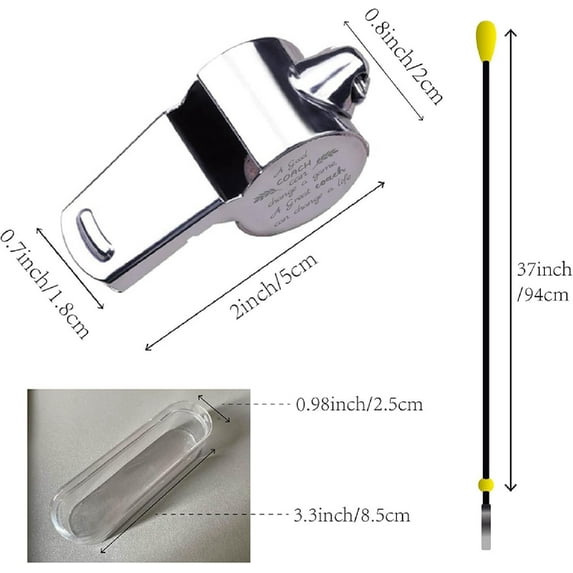 1pc Tarnish Resistant 304 Stainless Steel Whistles with Word for Referee Coaches Teacher Volleyball 45x18x22mm