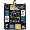 thumbnail image 1 of 1pc Teacher Gifts For Women Man, Teacher Appreciation Gifts, Gifts For Teacher From Student, Best Teacher Gifts For Teacher'S Day Christmas, Retirement, Teacher Throw Blanket Gifts, 1 of 5