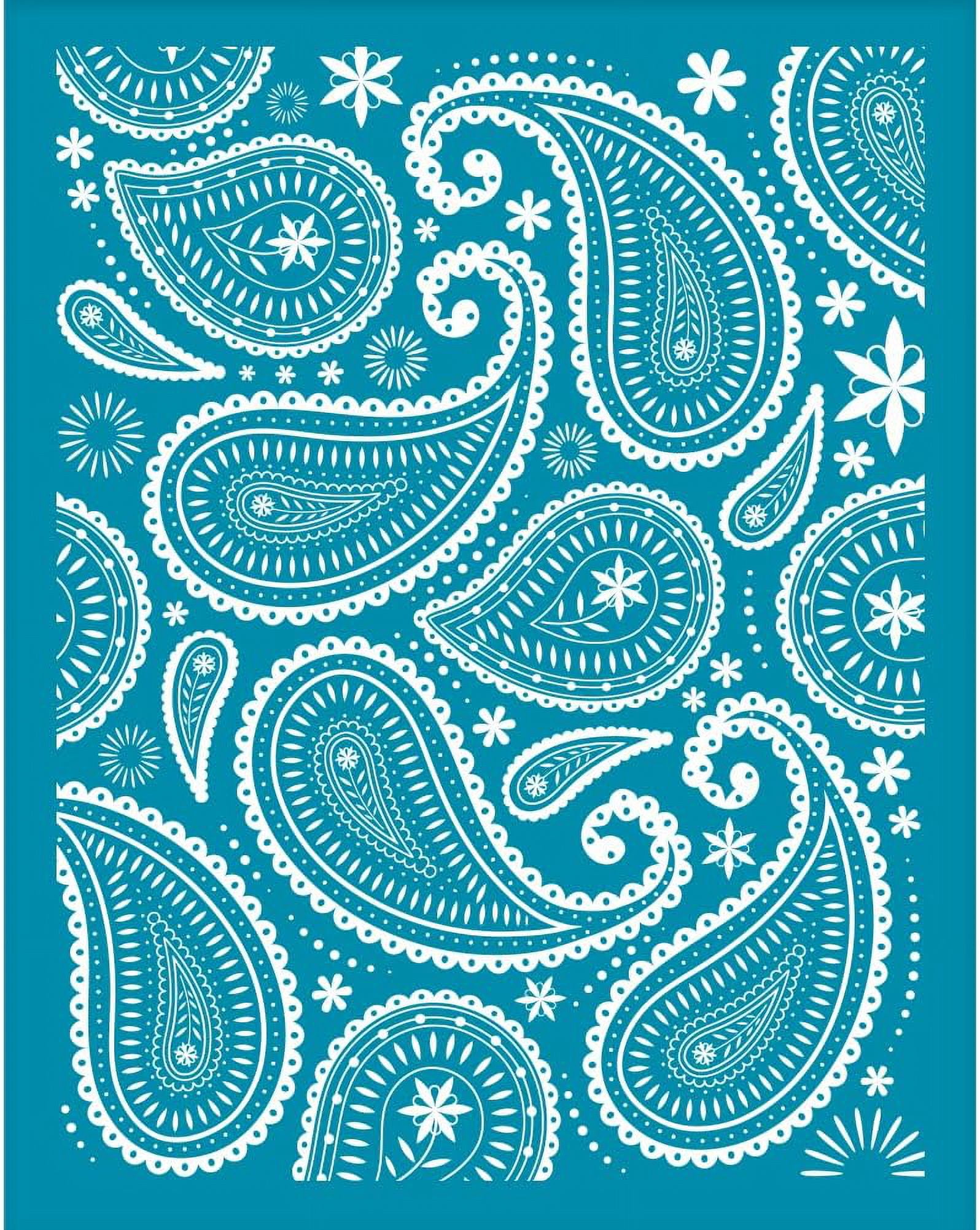 1pc Teardrop Clay Stencil Flower Figure NonAdhesive Silk Screen