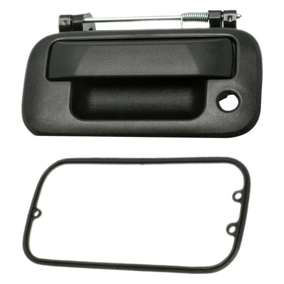1pc Textured Black Rear Truck Bed Tailgate Handle Lock With Keyhole Replacement Kit Compatible With 04-14 F150 08-16 F250/F350/F450/F550 Super Duty 07-10 Explorer Sport Trac 06-08 Mark LT