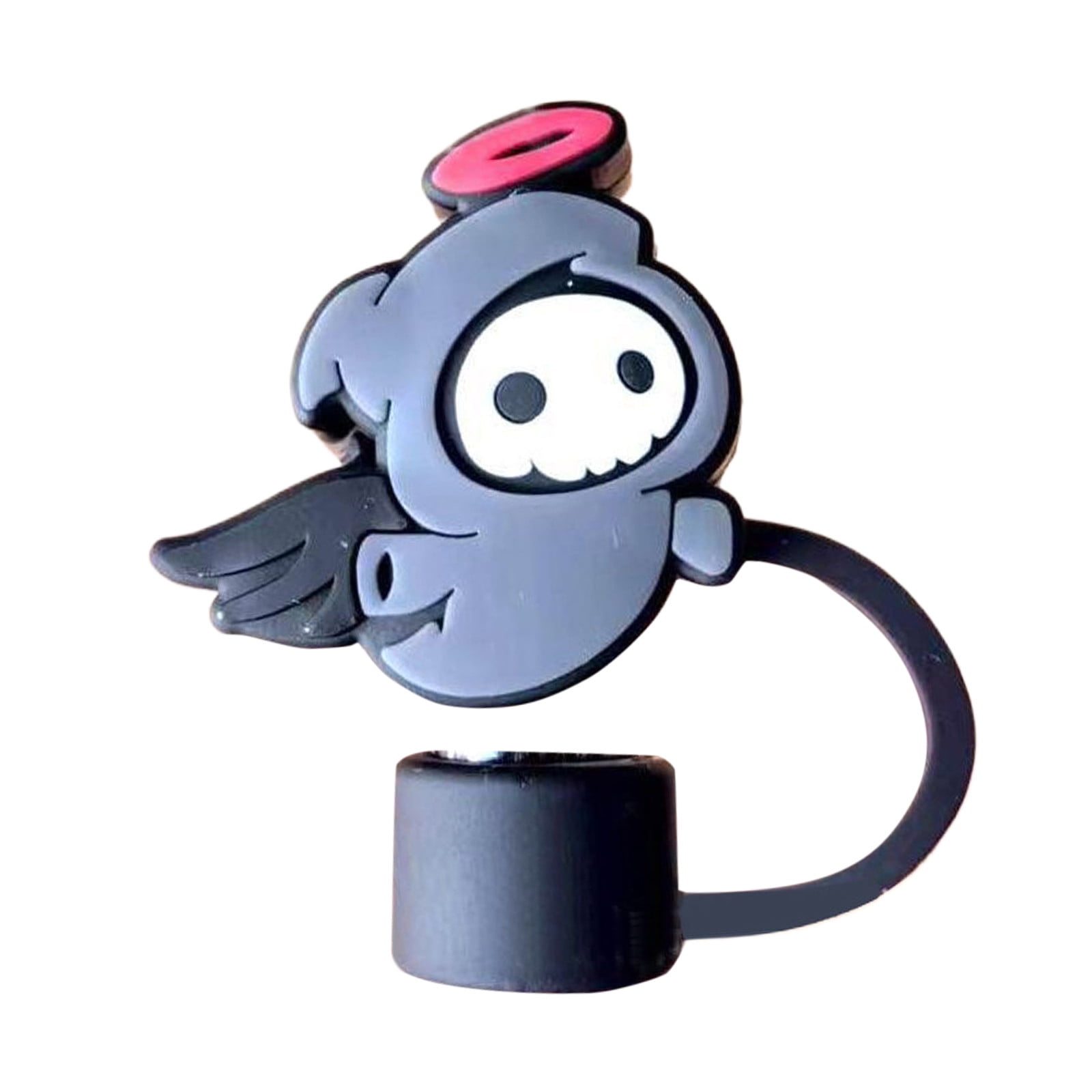 1pc Themed Silicone Straw Cover Cap Cute 3D Topper For Cups And Bottles