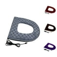 thumbnail image 1 of 1pc Toilet Seat Cover Pads, Bathroom Soft Thicker Warmer Toilet Seat Cover with Handle, Padded Toilet Seat Cover Cozy Breathable Stretchable Reusable Washable Universal Size (B), 1 of 8