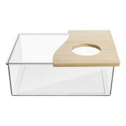 1pc Transparent Chinchilla Bath House Hamster Sandbox Sand Bath Container Chinchilla Dust Bath Acrylic Container