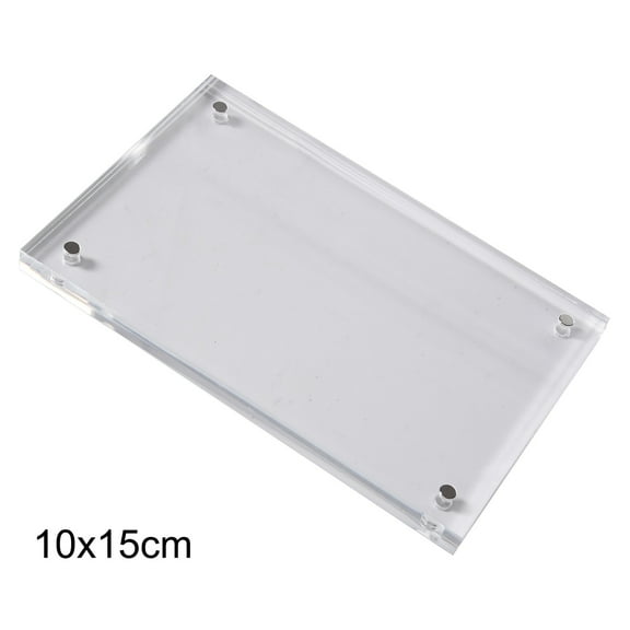 1pc Transparent Photo Frame Acrylic Magnetic Display Frame 0.5 And 0.5cm Poster Display Stand Decorations For Room Desk Home