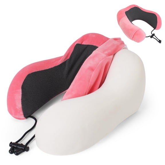 1pc Travel Neck Pillow Cover U Shaped Neck Pillow Case Cover - Breathable, Soft, Removable Travel Pillow Cover for Airplane, Car & Office - Cover Only (No Filler Included)