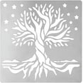 thumbnail image 1 of Tree of Life Metal Journal Stencil Stars Metal Painting Template Stainless Steel Multifunctional Planner Metal Stencils Templates for Wood Burning DIY Engraving Painting Scrapbooking, 1 of 7