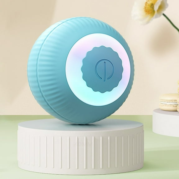 1pc USB-Rechargeable Automatic Rolling Cat/Dog Toy - Motion Sensor Robot Ball with LED Light, Auto-Chasing & Entanglement Design,Safe Exercise Toy for Indoor Pets,Remote Play, Apartment-Friendly Gift