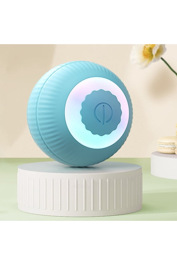 1pc USB-Rechargeable Automatic Rolling Cat/Dog Toy - Motion Sensor Robot Ball with LED Light, Auto-Chasing & Entanglement Design,Safe Exercise Toy for Indoor Pets,Remote Play, Apartment-Friendly Gift