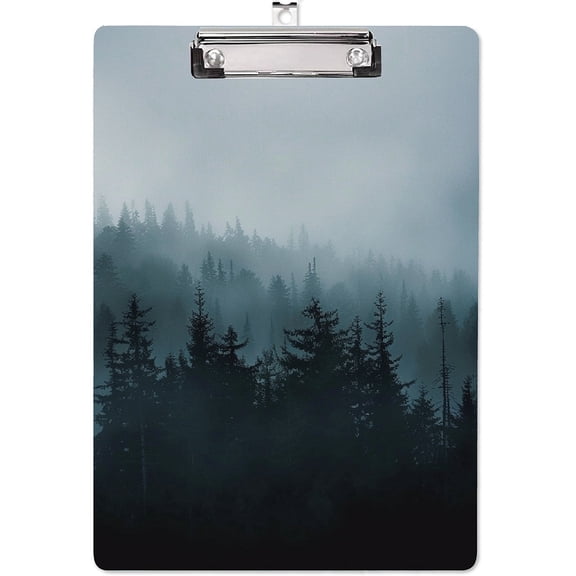 1pc UV Printed Acrylic Clipboards Writing Board Writing Instrument Rectangle Tree 310x220x2mm for DIY