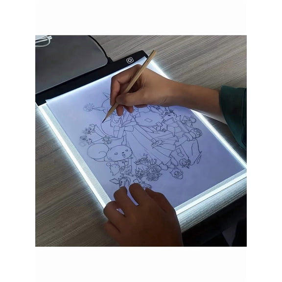 1pc  Ultra-Thin Portable LED Art Craft Light Pad, LED Pad Drawing Copy Board With Thin Acrylic, USB Powered Trace Light Box With Three-Level Brightness, Suitable For Tattoo Drawing,