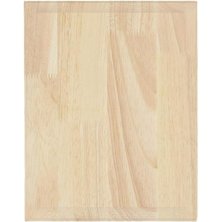 1pc Unfinished Rubber Wood Timber Board Oval 250x198x16.5mm for DIY