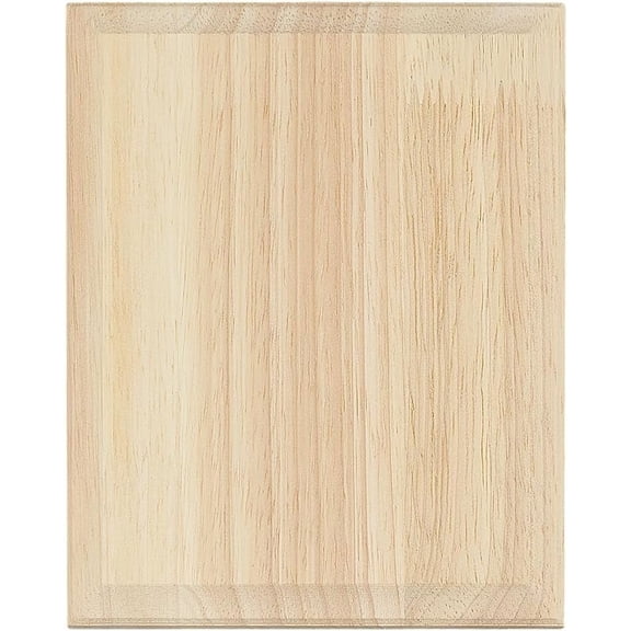 1pc Unfinished Rubber Wood Timber Board Rectangle 155x125x16.5mm