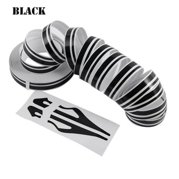 1pc Universal 9.8m 32Feet Car Outside Whole Body Sticker Trim Vinyl Pinstriping Pin Stripe Double Line Car Tape Decal Sticker