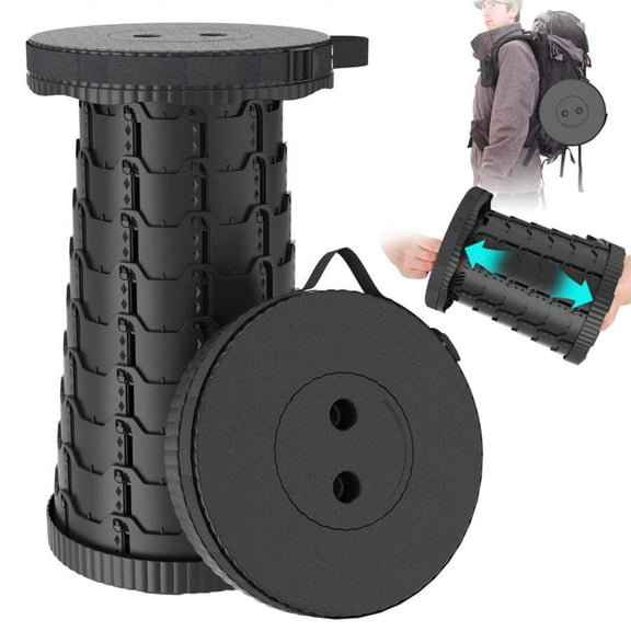 1pc Upgraded Portable Folding Stool, Retractable Chair For Camping Fishing Hiking BBQ, Lightweight & Eas