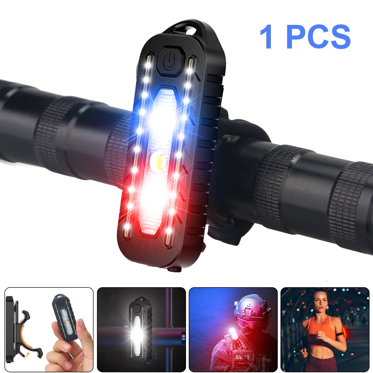 1pc Vastfire LED Red Blue Bicycle Tail Light Police Togo Ubuy