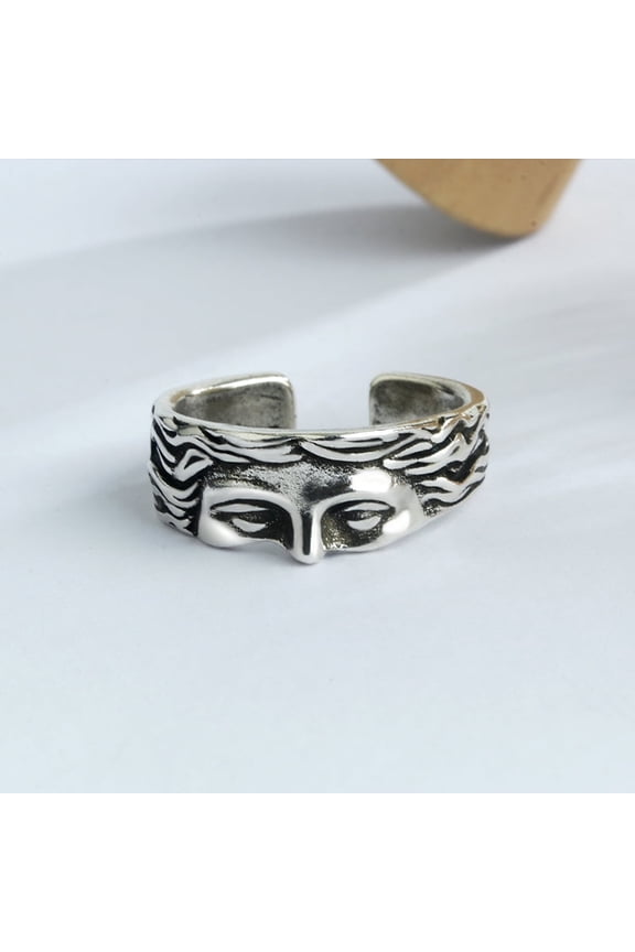 1pc Venus Brass Cuff Rings for Men Silver Inner Diameter: Adjustable