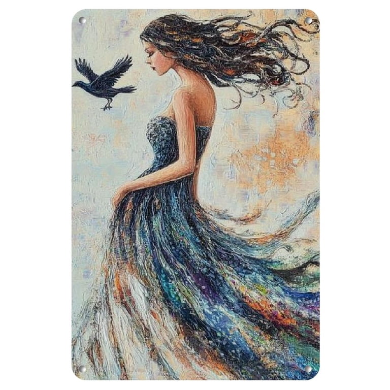 metal dress wall art Vintage Fashion Dress Elegance II
