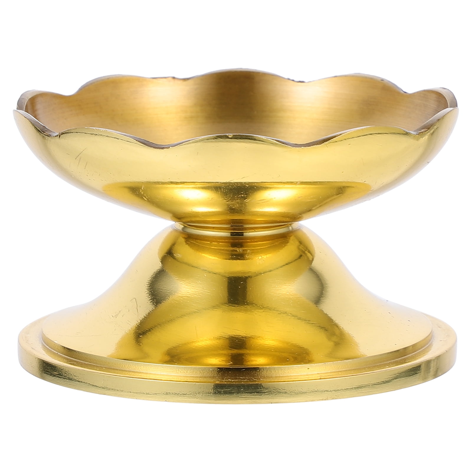 1pc Vintage Butter Candlestick Simple Butter Light Base Butter Candle