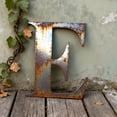 1pc Vintage Classic Rustic Metal Wall Art - 12" Tall Slim Letter A-Z ...