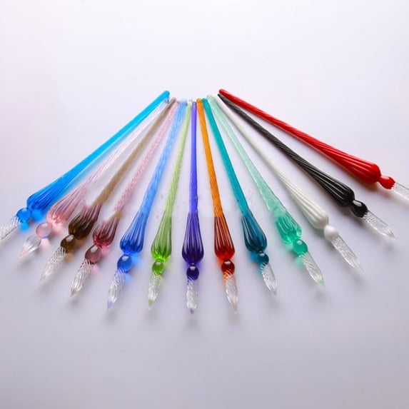 1pc Vintage Handmade Glass Dip Signature Ink Fountain Pen Writing Tool Offices