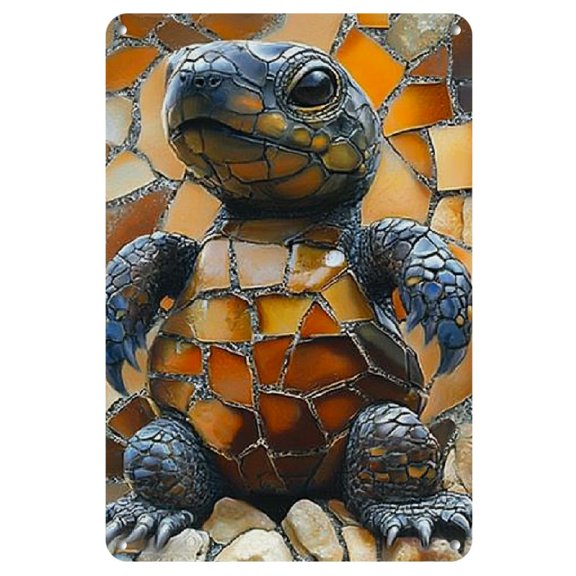 1pc Vintage Lizard 3D Visual Effect Metal Sign - Humorous Wall Art for Home, Bar, Cafe & Farmhouse Decor, 12" x 8", Easy Hang