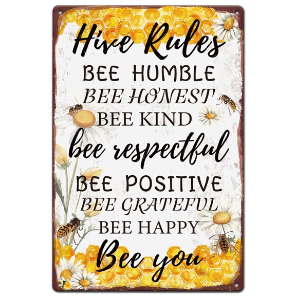 1pc Vintage Metal Tin Sign 12x8 inch Retro Iron Cornhole Rules Sign Rusty Look Games Cornhole Poster for School Classroom Park Yard Home Wall Art