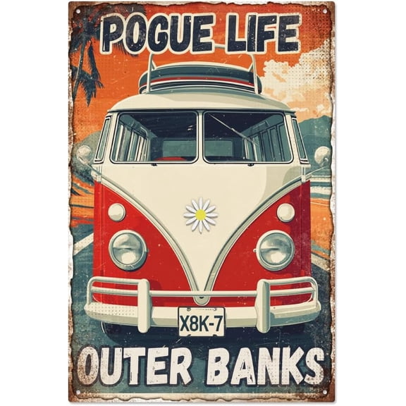 1pc Vintage Metal Tin Sign Iron Wall Decor for Bars Restaurants Cafe Pubs Rectangle Bus 300x200x2.2mm craft