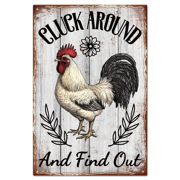 1pc Vintage Metal Tin Sign Iron Wall Decor for Bars Restaurants Cafe Pubs Rectangle Cock 300x200x2.2mm