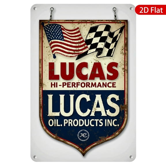 1pc Vintage Metal Wall Sign, 8x12 Inches, Rustproof & UV Protected, Featuring Retro Design with Flags and Checkered Pattern, Perfect for Garage, Home, Cafe, Bar, or Racing Enthusiast Decor