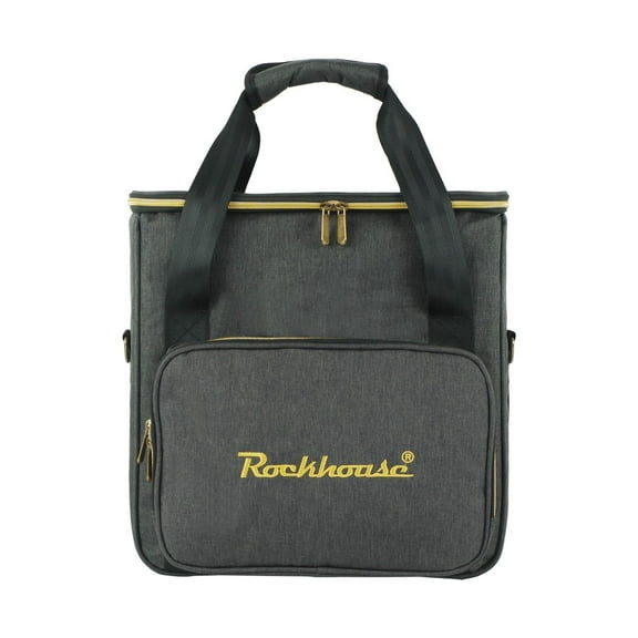 1pc Vinyl Record Storage Bag 32x33x8cm Black Portable Waterproof External Hand-carry Storage Pocket For Vinyl Records Accessory