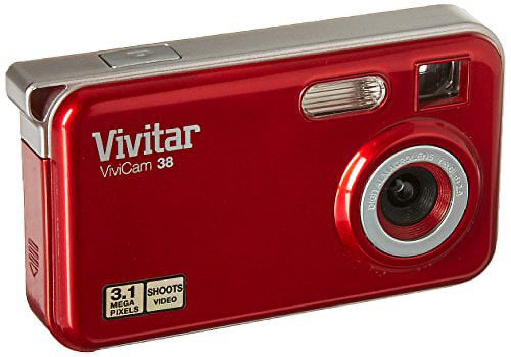 1pc Vivitar 38STR vstyle 3.1 MP Compact System Camera with 1.5-Inch LCD Body Red - image 1 of 2