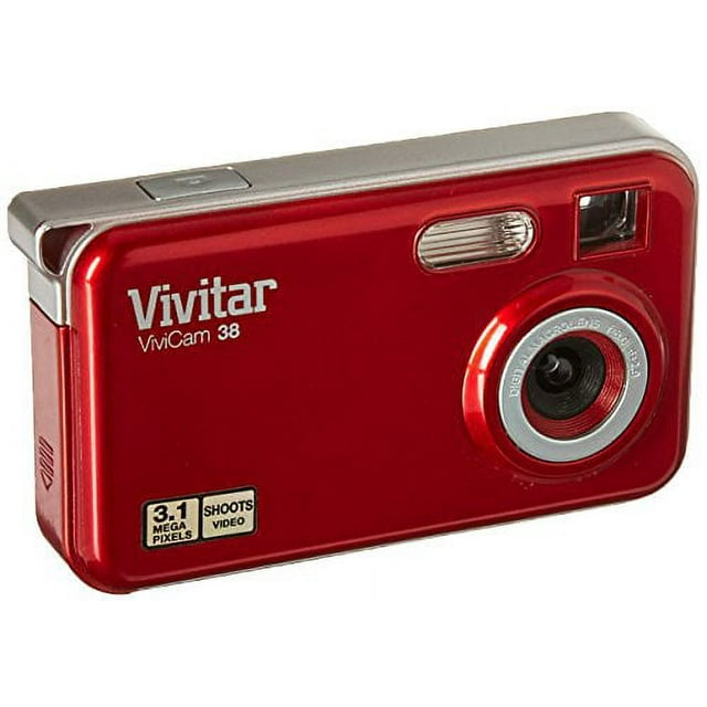 1pc Vivitar 38STR vstyle 3.1 MP Compact System Camera with 1.5-Inch LCD Body Red