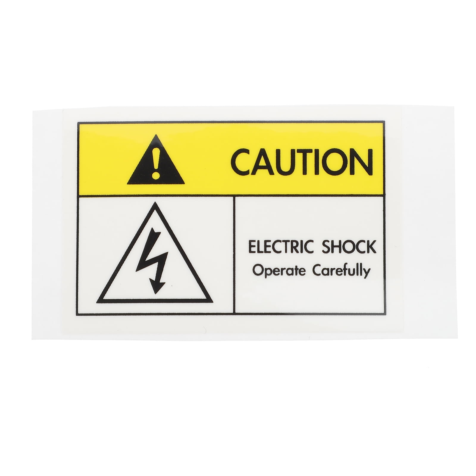 1pc Warning Electric Shocks Sign Decal Electric Shocks Warning Label
