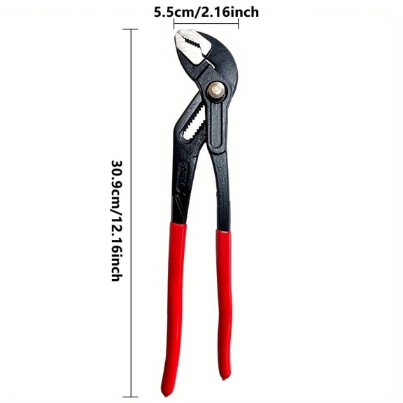1pc Water pump pliers 7/12 inch adjustable wrench multi-function large opening water pipe pliers household repair tools
