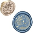 thumbnail image 1 of 1pc Wax Seal Stamp Head Mermaid Replacement Sealing Brass Stamp Head Olny for Embellishment of Envelope Invitations Wedding Wine Package Scrapbooks Parcels Gift Party Greeting Cards, 1 of 9