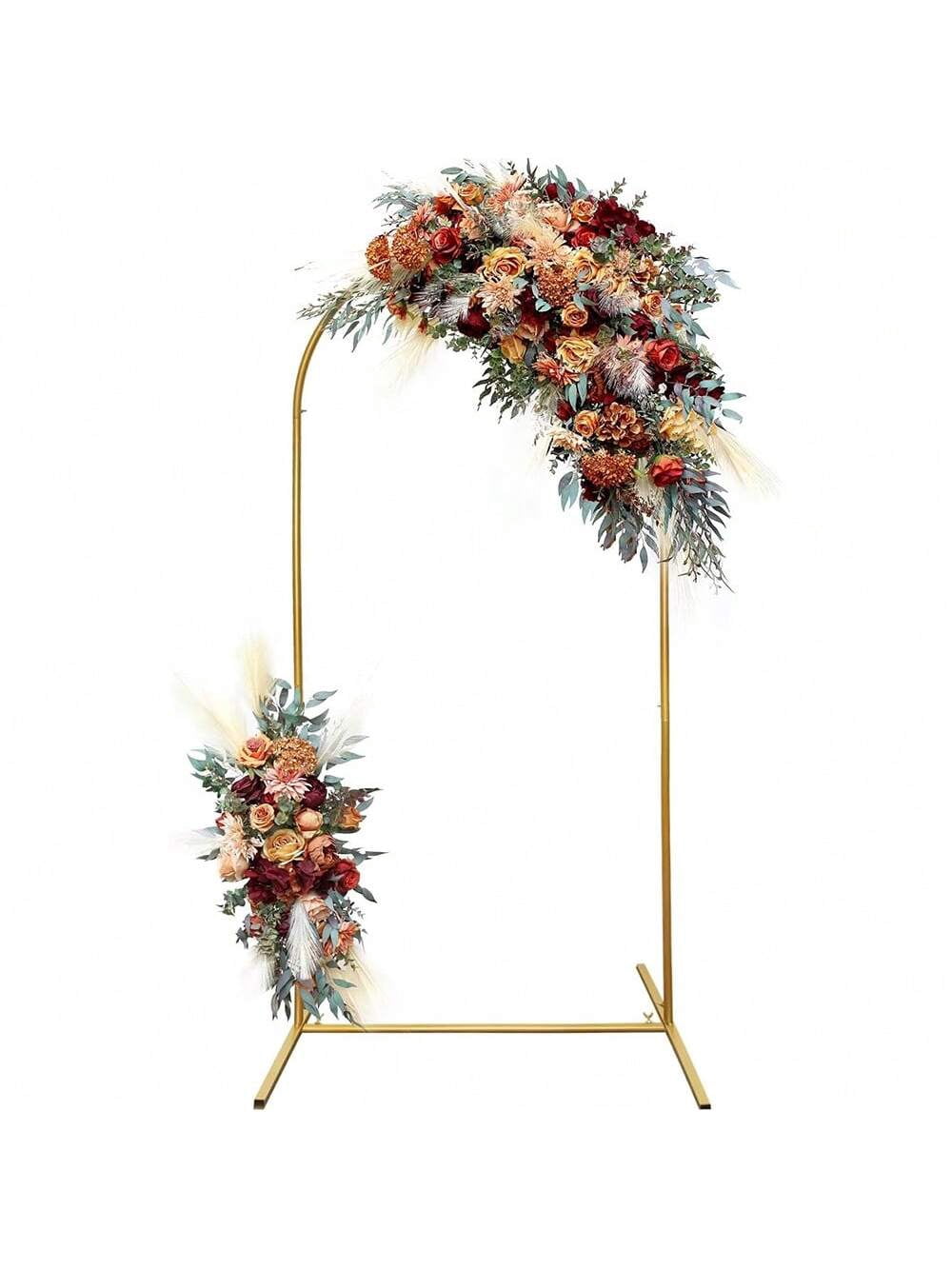 Wedding Rack 1pc Wedding Arch Backdrop Rack, Square Balloon Arch Rack, Golden Metal ...