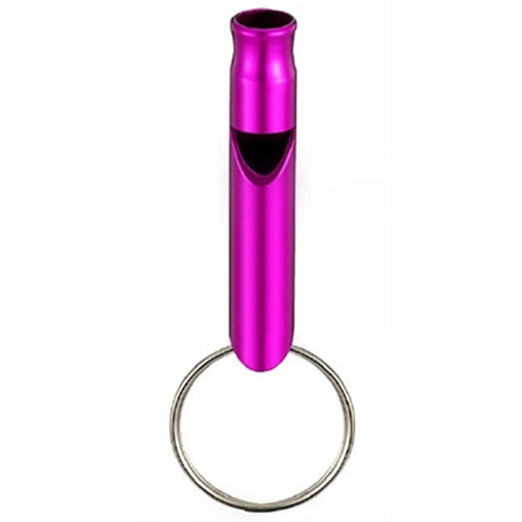 1pc Whistle Aluminum Alloy Mini Survival Metal Whistle Emergence Distress Pet Training Feeding Helper 45x8mm Outdoor Tools