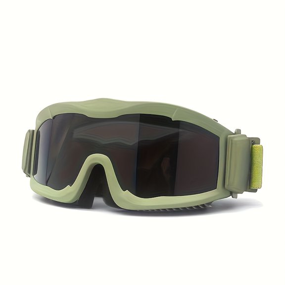 1pc Windproof-Fog Polarized Outdoor Off-Road Goggles, Interchangeable Compatibility (None) - Wide Field of View, Eagle-Like Visual Effect, Suitable for Desert, Snow, Sand - Durable Sports Glasses