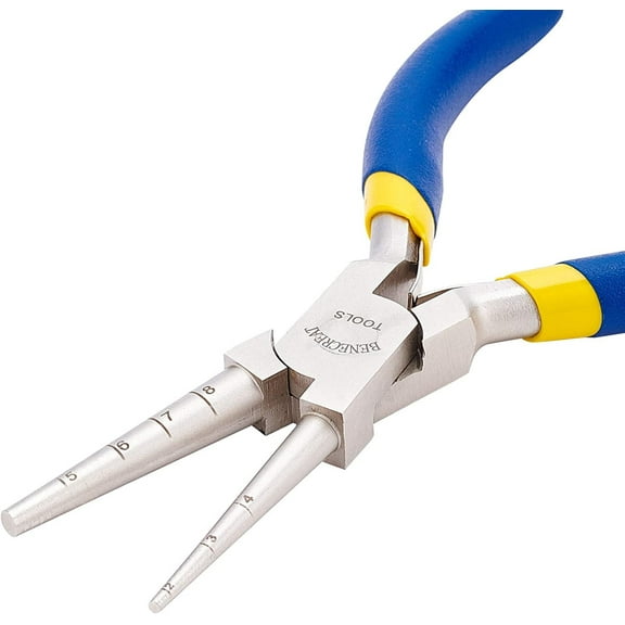 1pc Wire Looping Pliers with Non-Slip Handle Precision Round Nose Pliers (2~8mm Loops)