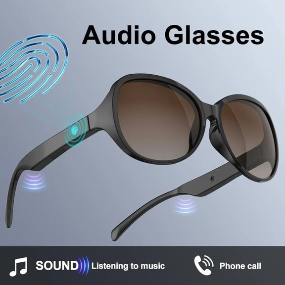 1pc Wireless Calling Smart Glasses V5.3, Touch Control, Call & Music Playback, HiFi Sound, Rechargeable, UltraLong Battery Life, Unisex, Exquisite Packaging, Ideal Gift