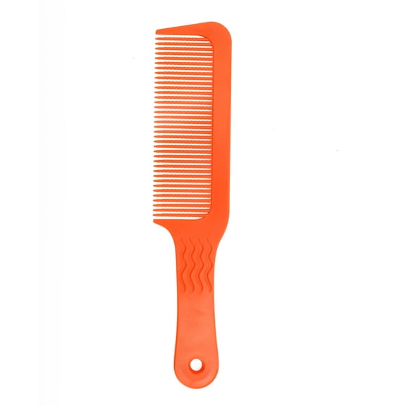 Unique Bargains 1pc Women Durable Wave Stripe Hair Comb for Curly Thick Straight Wavy Hair ABS Orange