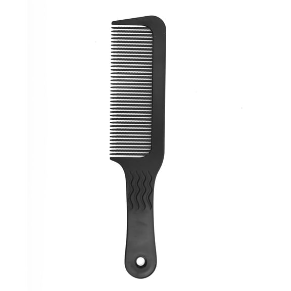 Unique Bargains 1pc Women Durable Wave Stripe Hair Comb for Curly Thick Straight Wavy Hair ABS Black