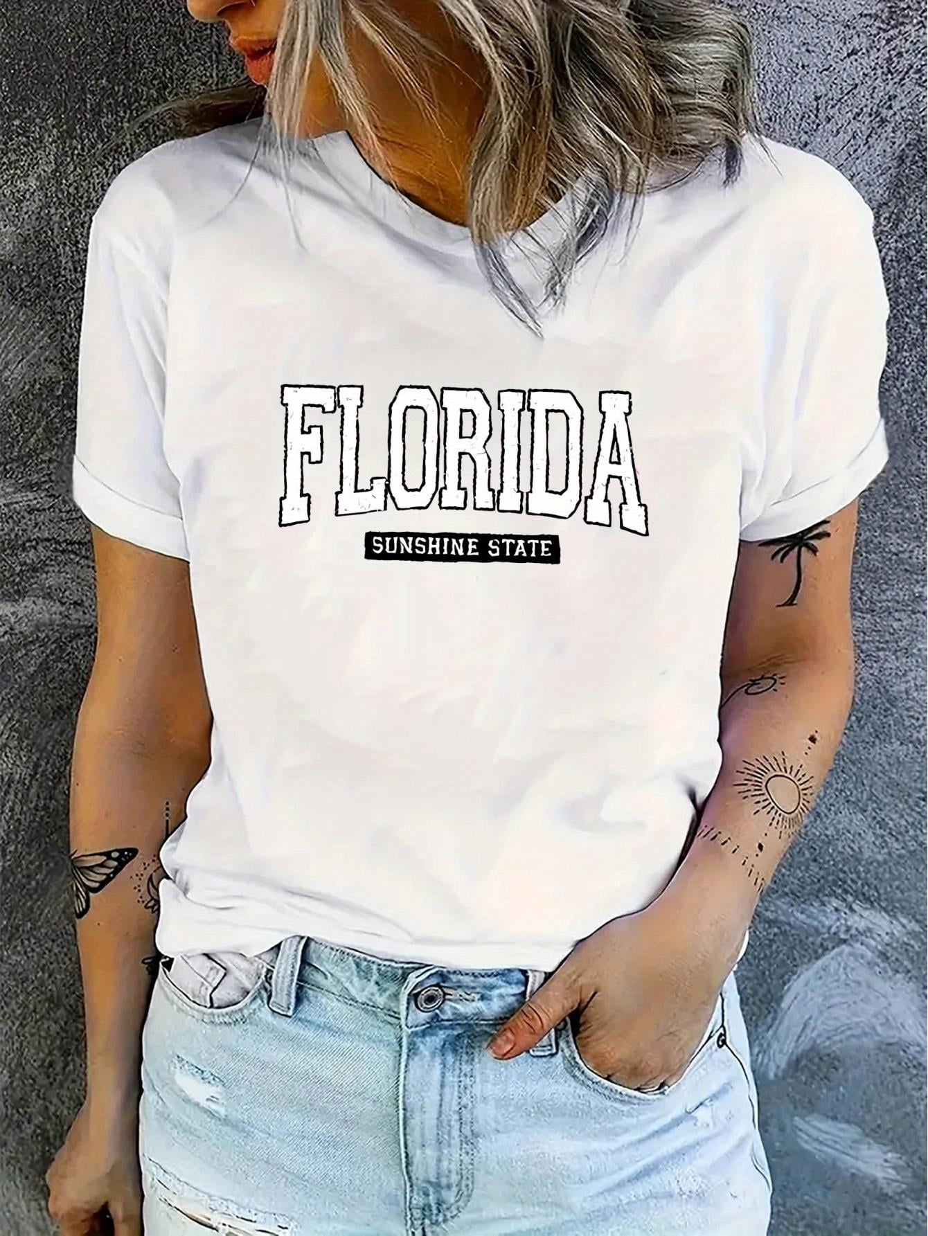 Flip-Flop Print Round Neck Casual T-Shirt main image 1