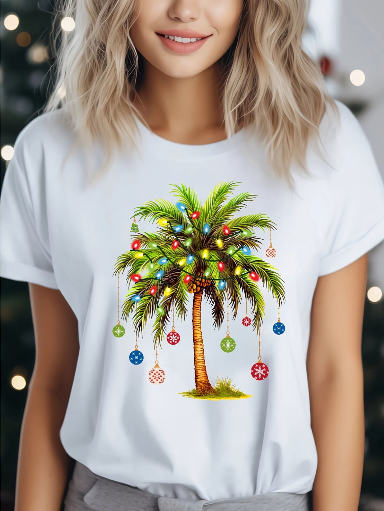 Women's Vintage Oversized Graphic T-Shirt - Y2K Flower Print, Drop Shoulder, Crew Neck Short Sleeve Tee