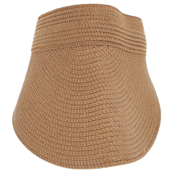 1pc Women Straw Weaving Visor Beach Riding Travel Beach Summer Sun Hat