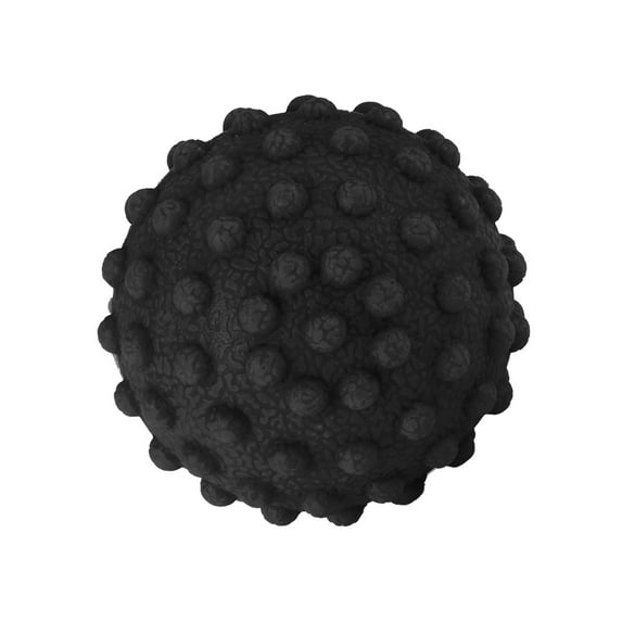 1pc Women's Durable Floating Point Massage Ball for Travel Home Office Gym Black TPE
