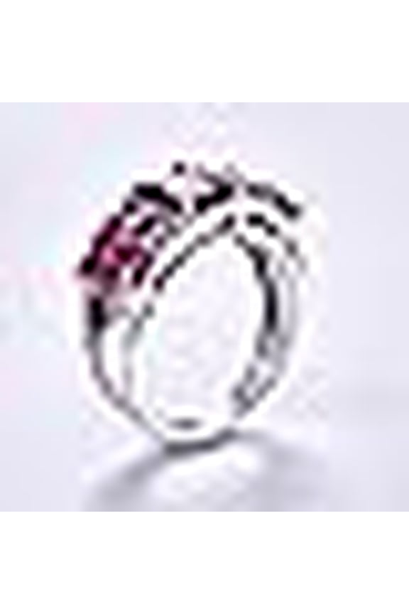 1pc Women's S925 Sterling Silver Stylish and simple niche 8*10mm rectangular cut main stone engagement ring